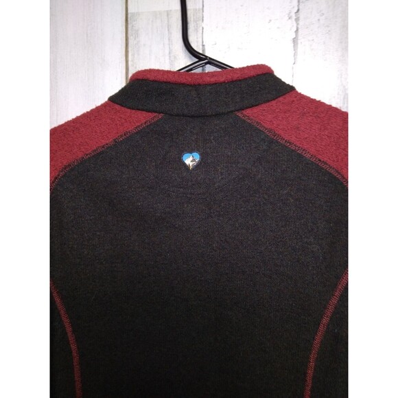 Kuhl Women’s Alfpaca Fleece Full Zip Sweater Jacket Size M Red Brown - Picture 10 of 10